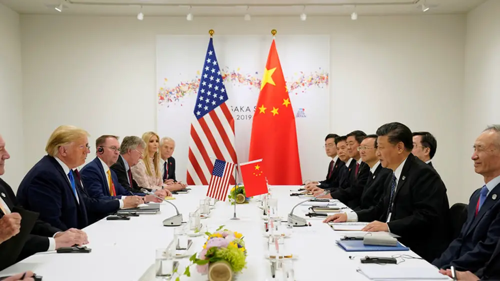 لقاء الرئيسين الصيني شي جين بينغ والأمريكي دونالد ترامب 