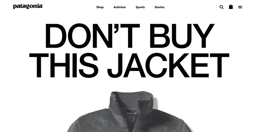 حملة لا تشتري هذا المعطف - باتاغونيا